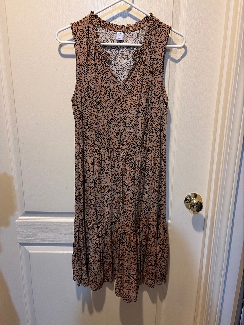 Old Navy Sleeveless Tall Dress in Animal Print, Size Small